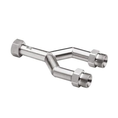 JULABO 三通轉(zhuǎn)接頭 8 890 140，三通 M24x1.5 內(nèi)螺紋（1）~M24x1.5 外螺紋（2）